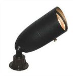 1071-VG /1071-BK - Verde Green or Black Cast Aluminum Hooded Bullet Landscape Light