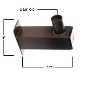 TechlightUSA PMVS18 Pole Mount 2 3/8" OD Vertical Tenon
