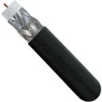 Vertical Cable 107-1234/DB/6S RG6 Standard Shield, 18 AWG Solid Black