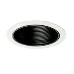 Royal Pacific 8503BK 6 in Black Baffle Recessed Lighting Trim, Black