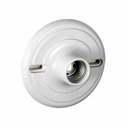Orbit P-2 White (Plastic) Phenolic Lamp Holder