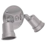 2 Lamp Flood Light, Gray