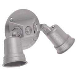 2 Lamp Flood Light, Gray