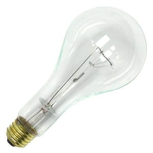 Sylvania 15581 - 202PS25/CL 202W 120V Pear Shape PS25 Medium Base Lamp