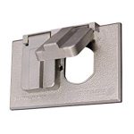 Metal Weatherproof cover 1- Gang Horizontal