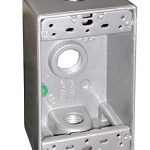 One Gang Metal Box with 3 3/4" Outlets