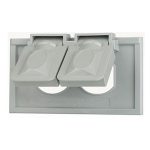 Plastic Weatherproof cover 1- Gang Horizontal