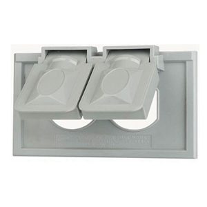 Plastic Weatherproof cover 1- Gang Horizontal