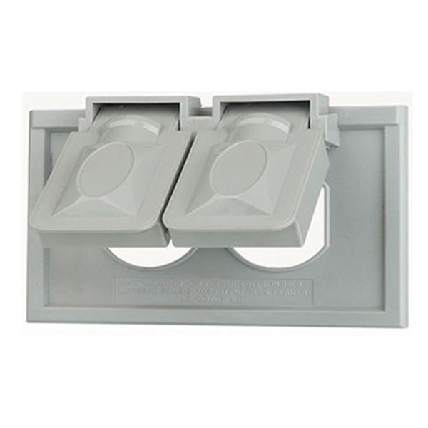 Plastic Weatherproof cover 1- Gang Horizontal