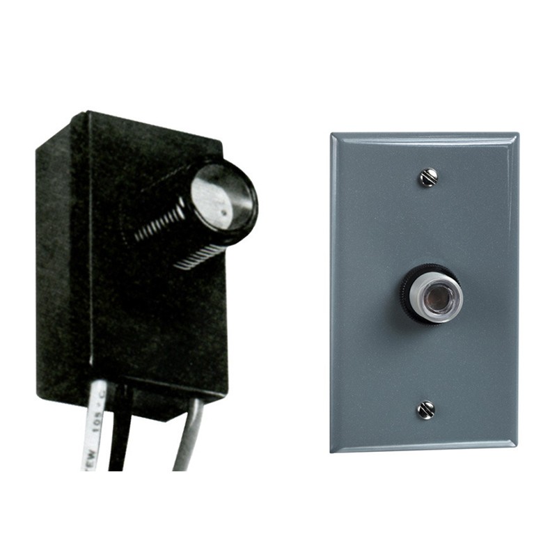 Precision Controls A1068W Photocell Button 208V - 277V, Wall Plate