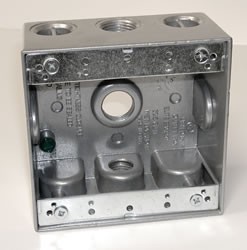 Two Gang Metal with 5 1/2" Outlets