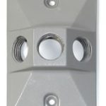 Rectangular Back Plate with 3 1/2" Holes