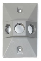 Rectangular Back Plate with 3 1/2" Holes