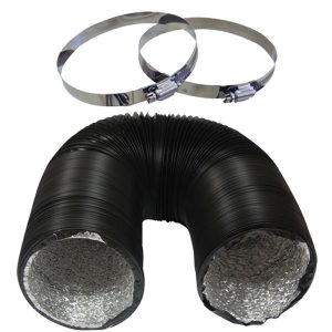 UltraGROW UG-D/PVC/8 PVC Ducting 8" with 2 Clamps 25'