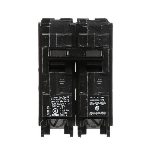 Siemens Q250 50 Amp 2-Pole Circuit Breaker