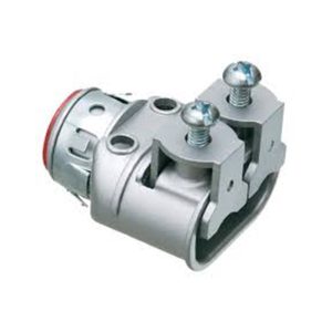 Arlington SG3838AST 3/8 MC Duplex Insulated Throat Saddlegrip Connector