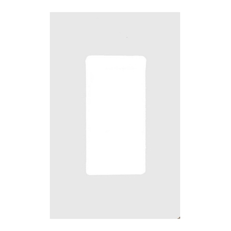 Morris 80901 1-Gang White Decorative Screwless Wallplate