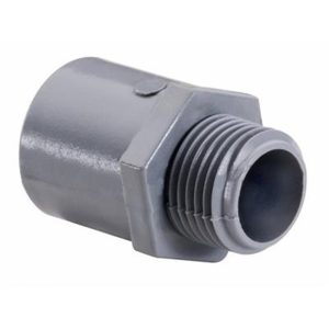 Topaz 1034 1 1/4" Schedule 40 PVC Terminal Adapter