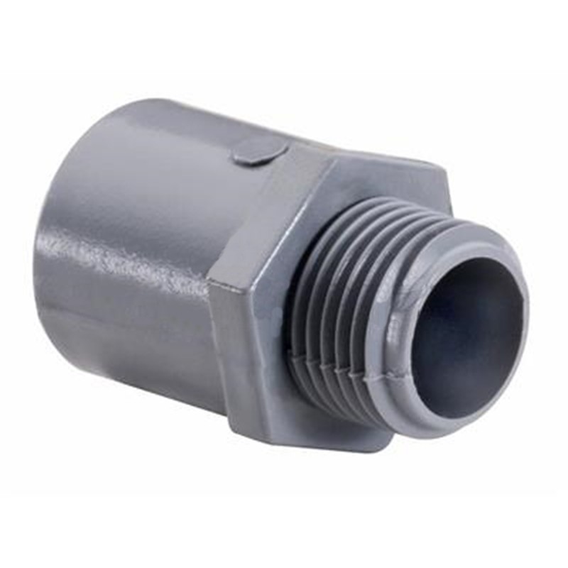 Topaz 1034 1 1/4" Schedule 40 PVC Terminal Adapter