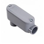 Topaz 1145 1 1/2" Schedule 40 PVC LB Type Conduit Body
