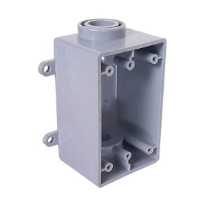 Topaz 1290 1" Schedule 40 PVC Single FSC Type Box
