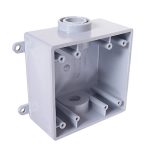 Topaz 1292 3/4" Schedule 40 PVC 2-Gang FSC Type Box