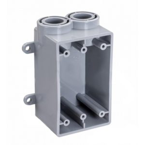 Topaz 1294 1/2" Schedule 40 PVC Single FSS Type Box