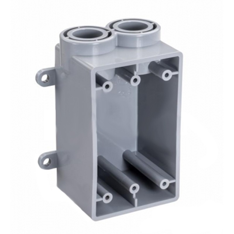 Topaz 1294 1/2" Schedule 40 PVC Single FSS Type Box