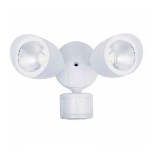 Naturaled 7067 20W 2-Head LED White Security Light 5000K