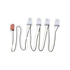 Keystone KT-SOCKET-T8-U-T-6-W 6-Lamp Socket Wiring Harness For T8 LED Tube