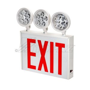 Topaz 75140 ESC/LED/RW-NYC Steel NYC Approved Exit Sign and Emergency Light Combo
