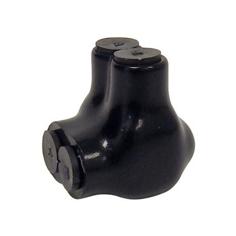 Morris 97103 Black Insulated 2 Conductor Single Side Entry Splice 2 - 14