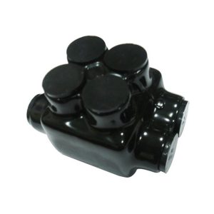 Morris 97125 Black Insulated 2 Conductor Dual Entry Splice Dual Set Screw 750 - 250
