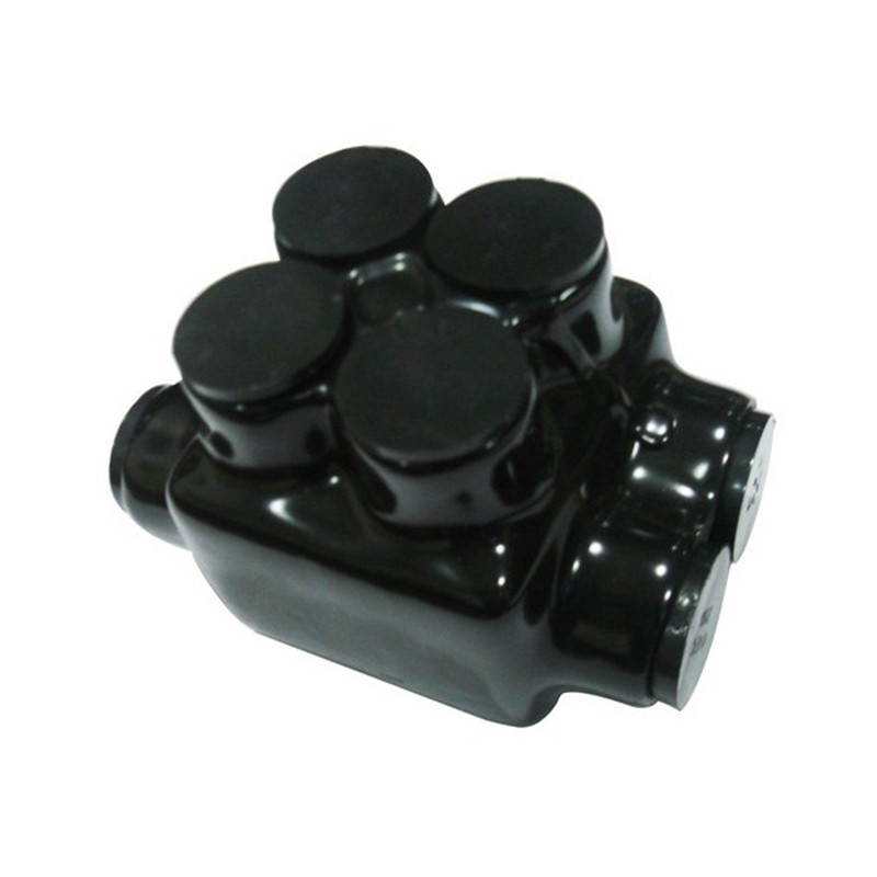 Morris 97125 Black Insulated 2 Conductor Dual Entry Splice Dual Set Screw 750 - 250