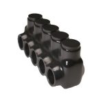 Morris 97521 Black Insulated Multi-Cable Connector Single Entry 5 Ports 2 - 14