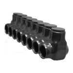 Morris 97578 Black Insulated Multi-Cable Connector Single Entry 8 Ports 750 - 250
