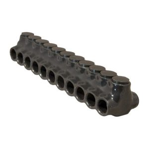 Morris 97661 Black Insulated Multi-Cable Connector Dual Entry 11 Ports 350 - 6