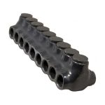 Morris 97699 Black Insulated Multi-Cable Connector Dual Entry 9 Ports 500 - 4