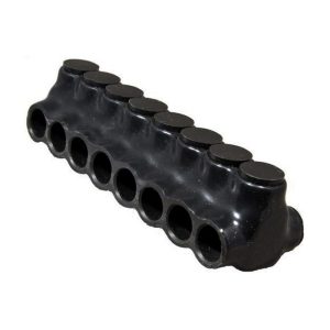 Morris 97668 Black Insulated Multi-Cable Connector Dual Entry 8 Ports 600 - 250