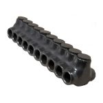 Morris 97680 Black Insulated Multi-Cable Connector Dual Entry 10 Ports 750 - 250