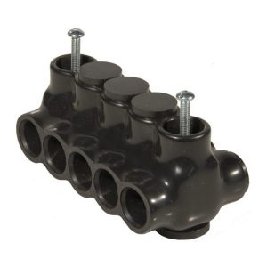 Morris 97833 Black Insulated Mountable - Dual Entry 3 Ports 2/0 - 14