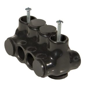 Morris 97872 Black Insulated Mountable - Dual Entry 2 Ports 750 - 250