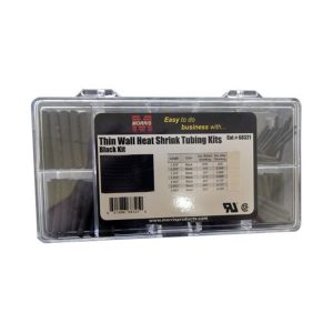 Morris 68321 Thin Wall Heat Shrink Black Tubing Kit