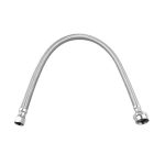 AIDA 320006 Stainless Steel 3/8" - 1/2" Faucet Supply Line 12"