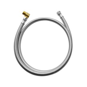 AIDA 320012 3/8" - 3/8" Dishwasher Supply Line 72" with 90-Degree Brass Fitting