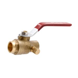 AIDA 290004 3/4" Sweat Ball Valve with Drain