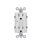 AIDA Self-Test 15A Duplex GFCI Receptacle with LED Light