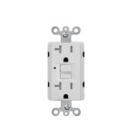 AIDA Self-Test 20A Tamper Resistant Duplex GFCI Receptacle with LED Light