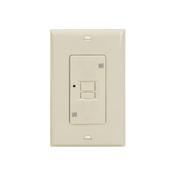 Aida self test 20a blank face gfci receptacle with led light led lighting
