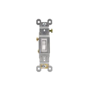 AIDA 15 Amp Single Pole Toggle Switch Residential Grade